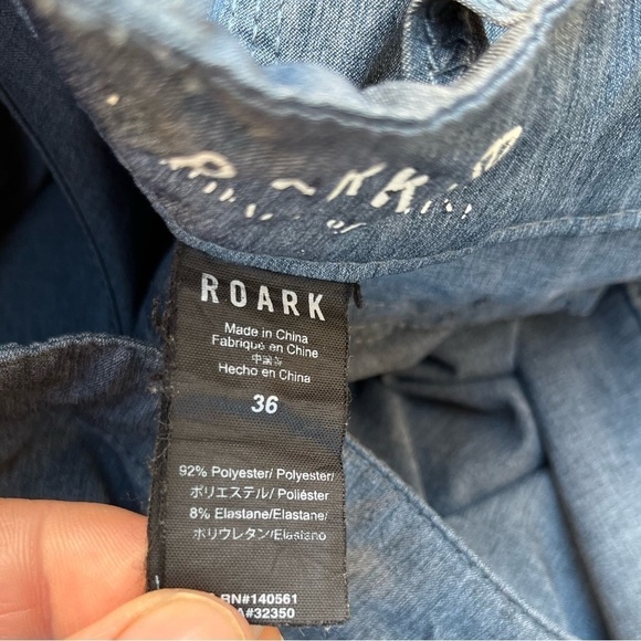 Men's Roark Shorts Gray Solid Flat Front 36 Zip Surf Summer Beach Outdoor Hike - Picture 9 of 14